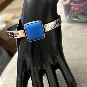 Paparazzi Blue and Silver Square Bracelet
